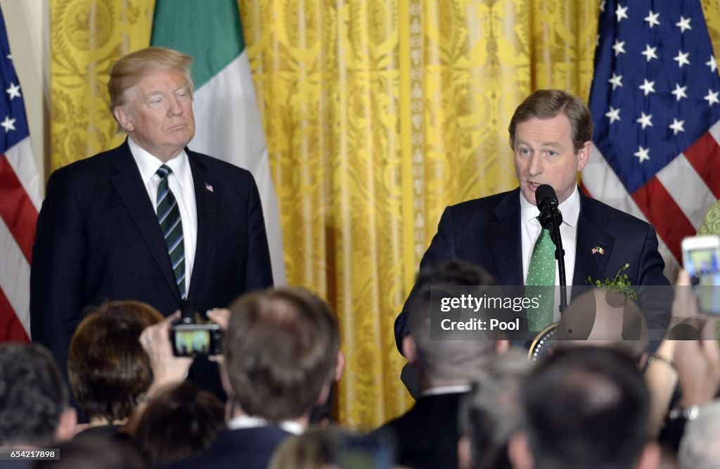 President Trump Hosts Reception For Irish PM