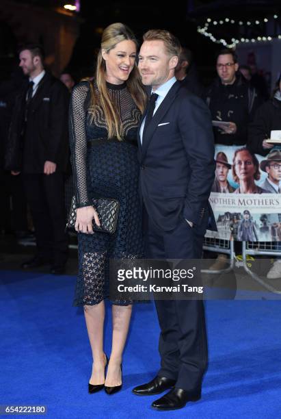 Storm Keating and Ronan Keating attend the World Premiere of "Another Mother's Son" at the Odeon Leicester Square on March 16, 2017 in London,...