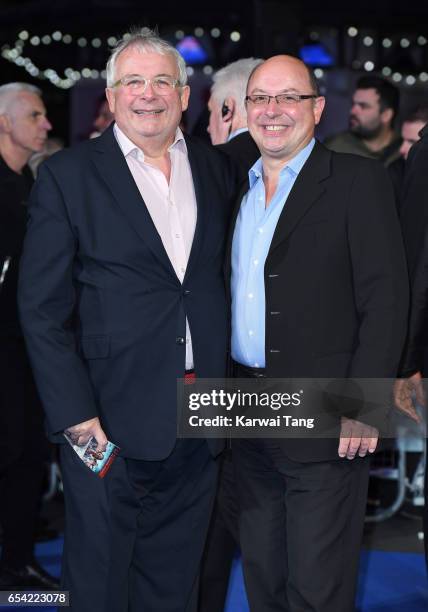 Christopher Biggins and Neil Sinclair attend the World Premiere of "Another Mother's Son" at the Odeon Leicester Square on March 16, 2017 in London,...