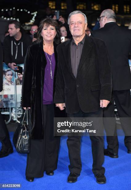 Debbie Blackburn and Tony Blackburn attend the World Premiere of "Another Mother's Son" at the Odeon Leicester Square on March 16, 2017 in London,...