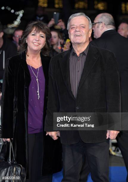 Debbie Blackburn and Tony Blackburn attend the World Premiere of "Another Mother's Son" at the Odeon Leicester Square on March 16, 2017 in London,...