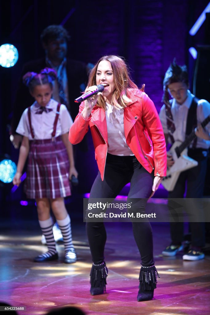 Mel C Visits The West End Production Of "School Of Rock: The Musical"