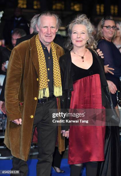 Nicholas Farrell and Stella Gonet attend the World Premiere of "Another Mother's Son" at the Odeon Leicester Square on March 16, 2017 in London,...