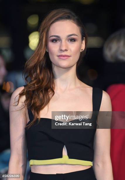 Sophie Skelton attends the World Premiere of "Another Mother's Son" at the Odeon Leicester Square on March 16, 2017 in London, England.