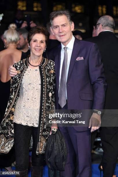 Georgina Simpson and Anthony Andrews attend the World Premiere of "Another Mother's Son" at the Odeon Leicester Square on March 16, 2017 in London,...