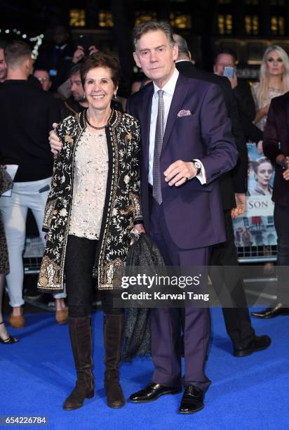 Georgina Simpson and Anthony Andrews attend the World Premiere of "Another Mother's Son" at the Odeon Leicester Square on March 16, 2017 in London,...