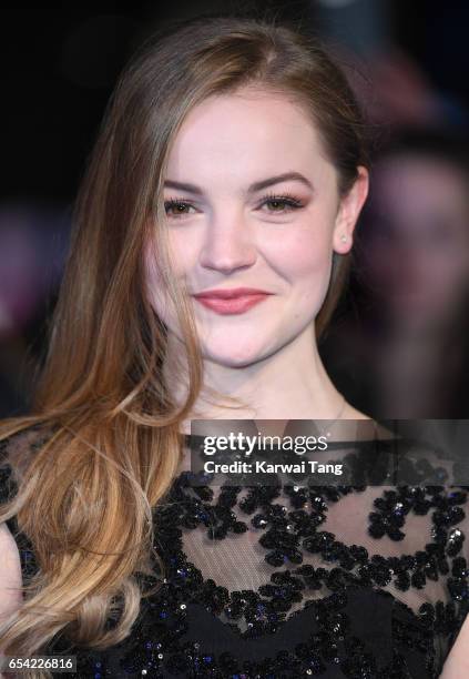 Izzy Meikle-Small attends the World Premiere of "Another Mother's Son" at the Odeon Leicester Square on March 16, 2017 in London, England.