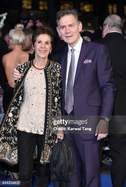 Georgina Simpson and Anthony Andrews attend the World Premiere of "Another Mother's Son" at the Odeon Leicester Square on March 16, 2017 in London,...