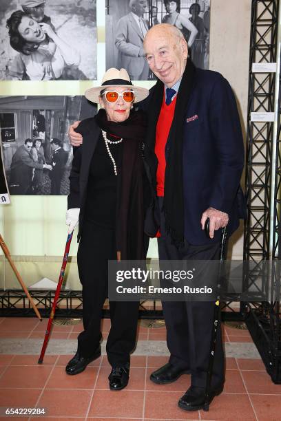 Vera Pescarolo and Giuliano Montaldo attend the 4. Premio Anna Magnani at Teatro Di Villa Torlonia on March 16, 2017 in Rome, Italy.