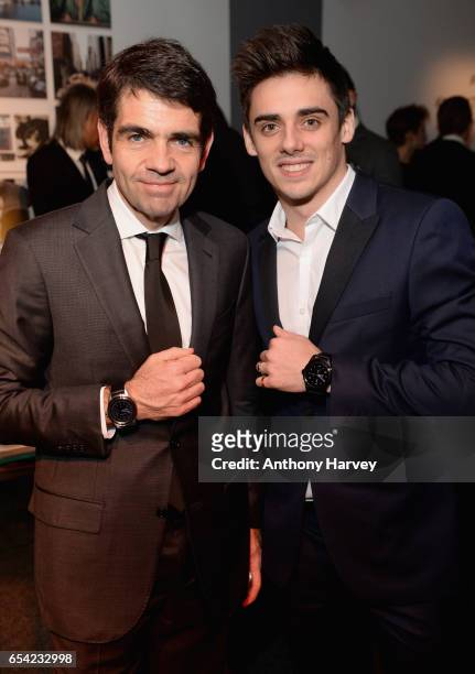 Montblanc CEO Jerome Lambert and Chris Mears attend the Montblanc Summit launch event at The Ledenhall Building on March 16, 2017 in London, England.