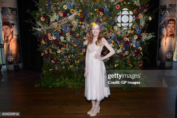 Actress Amybeth McNulty attends the CBC World Premiere VIP screening of "Anne" at TIFF Bell Lightbox on March 16, 2017 in Toronto, Canada.