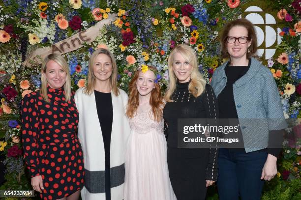 Executive Producer Miranda de Pencier, GM of programming CBC Sally Catto, actress Amybeth McNulty, Writer/Showrunner Moira Walley-Beckett and...