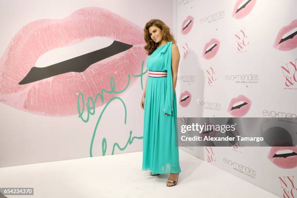 Actress Eva Mendes is seen celebrating the New York & Company store opening at Dadeland Mall in Miami on March 16, 2017 in Miami, Florida.