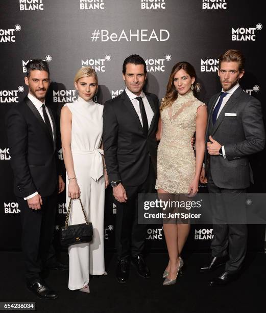 Erik Elias, Caro Dauer, Rafael Novoa, Adriana Tarud and Ben Dahlhaus attend the Montblanc Summit launch event at The Ledenhall Building on March 16,...