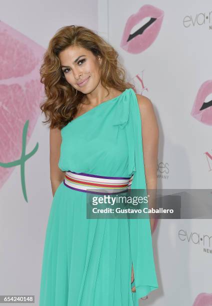 Eva Mendes attends the grand opening of New York & Company Miami store and the debut of her new collection on March 16, 2017 in Miami, Florida.