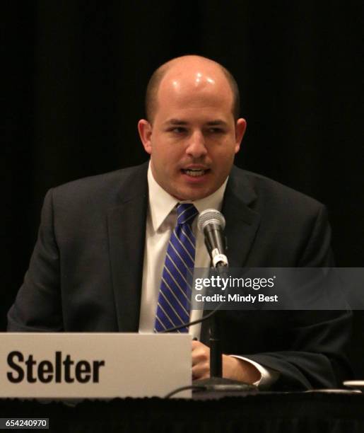 Brian Stelter of CNN speaks onstage at 'The War at Home: Trump and the Mainstream Media' during 2017 SXSW Conference and Festivals at JW Marriott on...