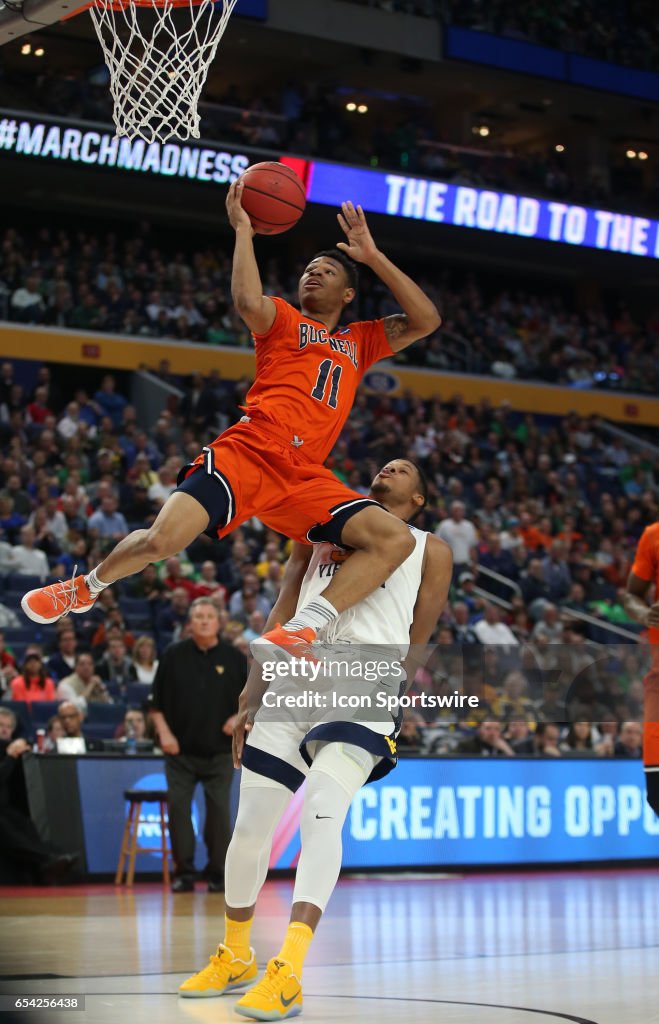 NCAA BASKETBALL: MAR 16 Div I Men's Championship - First Round - Bucknell Bison v West Virginia Mountaineers