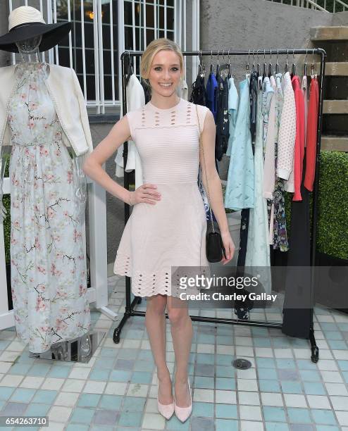 Actress Greer Grammer attends the Ted Baker London Spring/ Summer 17 Launch Dinner at The Chamberlain on March 16, 2017 in West Hollywood, California.