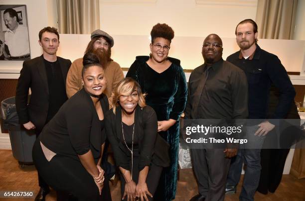 Alabama Shakes pose backstage during the Tibet House US 30th Anniversary Benefit Concert & Gala to celebrate Philip Glass's 80th Birthday at Carnegie...