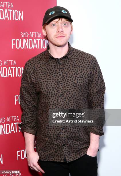Actor Rupert Grint attends the SAG-AFTRA foundation conversation for "Snatch" at the Robin Williams Center on March 16, 2017 in New York City.
