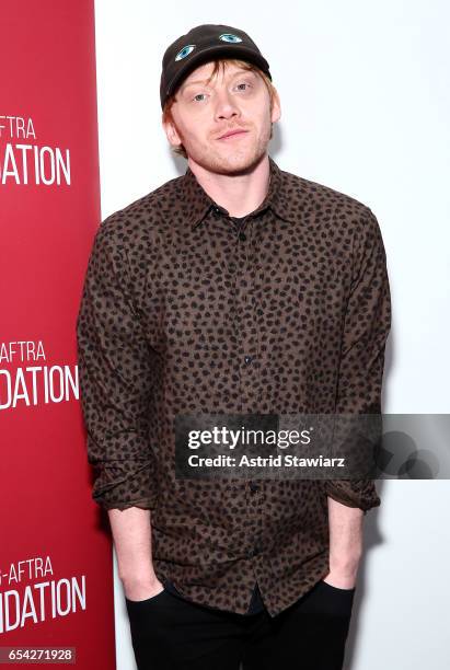 Actor Rupert Grint attends the SAG-AFTRA foundation conversation for "Snatch" at the Robin Williams Center on March 16, 2017 in New York City.