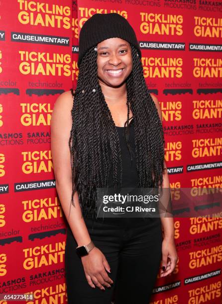 Phoebe Robinson attends 'Tickling Giants' New York premiere at IFC Center on March 16, 2017 in New York City.