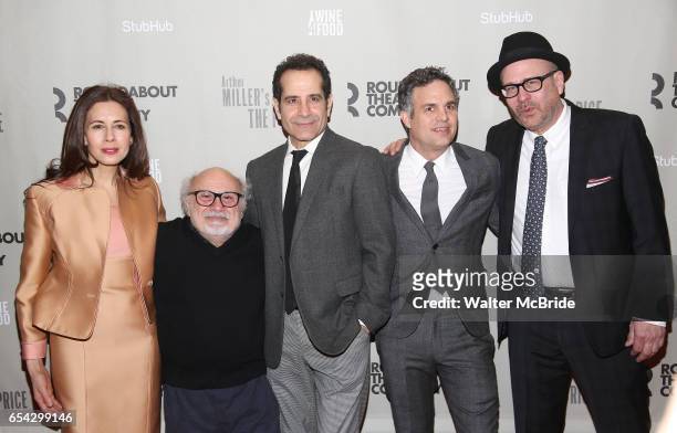 Jessica Hecht, Danny DeVito, Tony Shalhoub, Mark Ruffalo and Terry Kinney attends the Broadway Opening Night performance After Party for the...