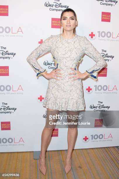 Actress Blanca Blanco attends the American Red Cross Centennial Celebration to Honor Disney as the "Humanitarian Company of The Year" at the Beverly...