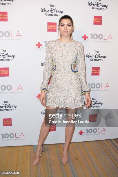 Actress Blanca Blanco attends the American Red Cross Centennial Celebration to Honor Disney as the "Humanitarian Company of The Year" at the Beverly...
