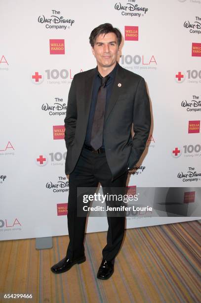 Actor Vincent Irizarry attends the American Red Cross Centennial Celebration to Honor Disney as the "Humanitarian Company of The Year" at the Beverly...