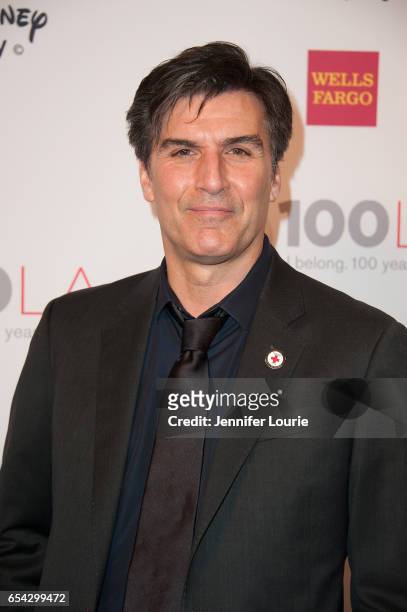 Actor Vincent Irizarry attends the American Red Cross Centennial Celebration to Honor Disney as the "Humanitarian Company of The Year" at the Beverly...