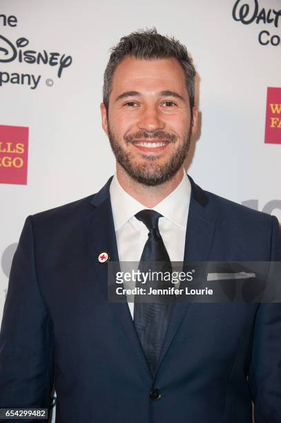 Actor Sharone Hakman attends the American Red Cross Centennial Celebration to Honor Disney as the "Humanitarian Company of The Year" at the Beverly...