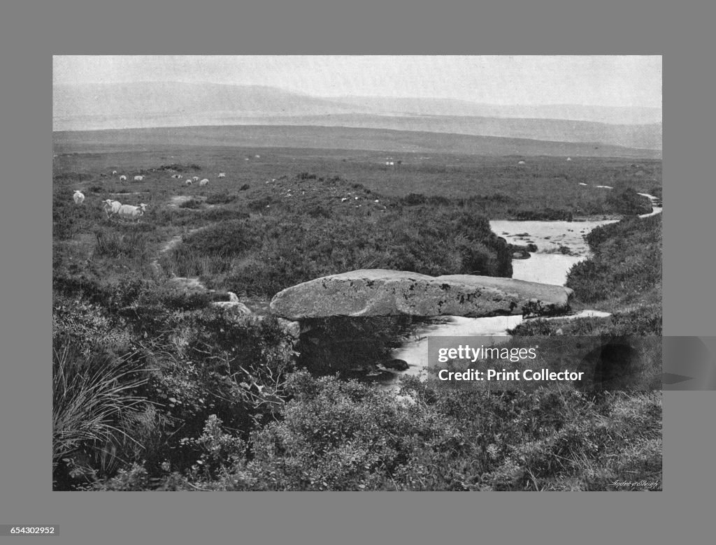 Walla Brook Bridge, Dartmoor, C1900