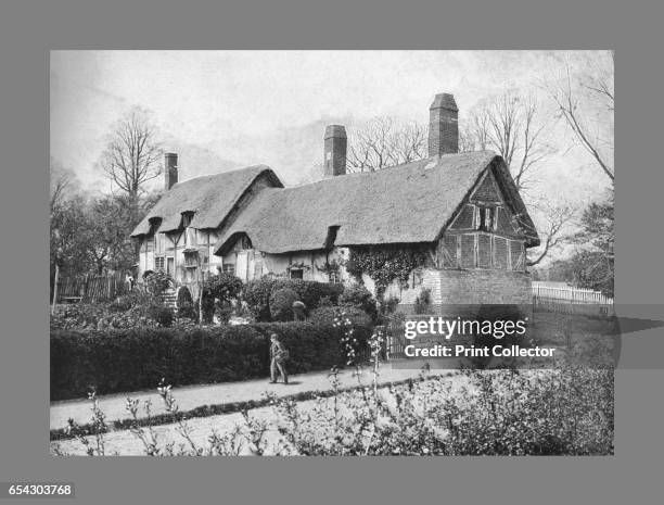 Anne Hathaways Cottage, c1900. Anne Hathaways Cottage is a twelve-roomed farmhouse where Anne Hathaway, the wife of William Shakespeare, lived as a...