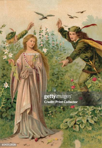 The Brothers and their Sister, 1901. The Twelve Brothers is a German fairy tale collected by the Brothers Grimm. From Grimms Household Stories...