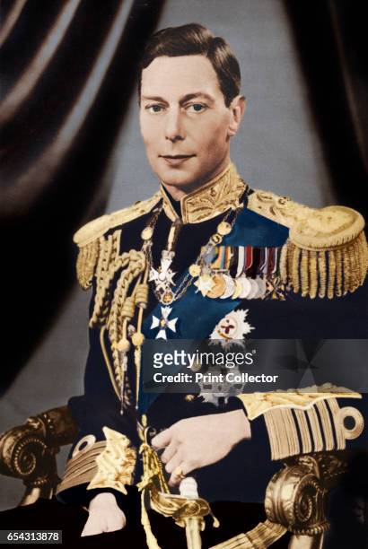 His Majesty King George VI, c1936. King George VI , King of the United Kingdom and the Dominions of the British Commonwealth from 11th December 1936...