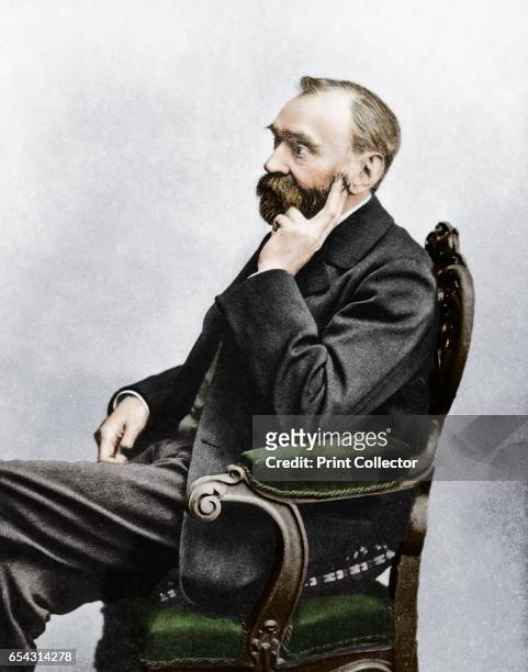 Alfred Bernhard Nobel, c1880s. In 1866 Swedish chemist and industrialist Nobel invented a safe and manageable form of nitroglycerin he called...