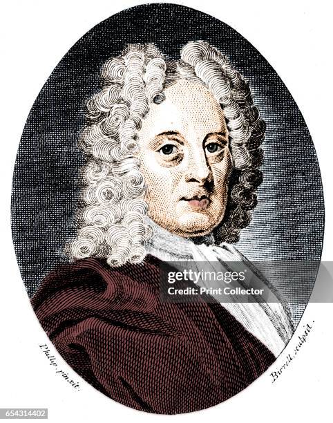 Edmond Halley, English astronomer and mathematician, c1720 . Edmond Halley , Astronomer Royal from 1720 until 1742, discovered the proper motions of...