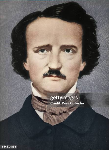 Edgar Allan Poe, c1840, . Edgar Allan Poe , American author and poet. From Verve - Nos. 5-6, July-October 1939. [Verve, France, 1939]. . Artist...