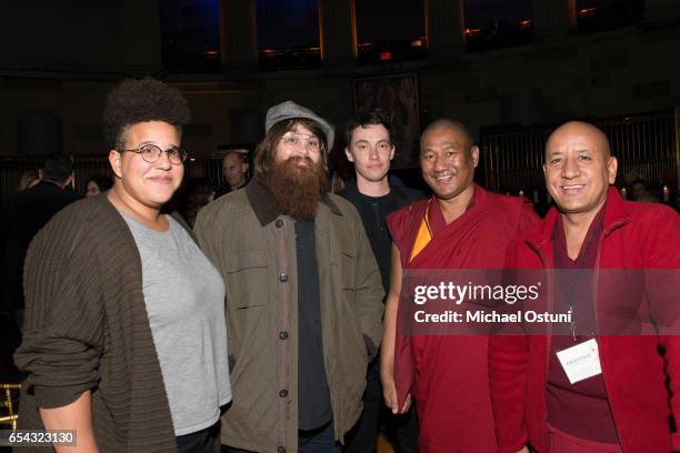 Brittany Howard, Zac Cockrell, Heath Fogg and Guest attend Tibet House US 30th Anniversary Benefit Gala at Gotham Hall on March 16, 2017 in New York...