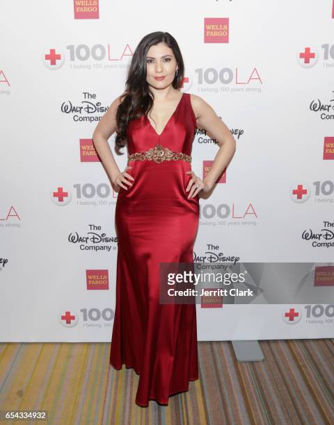 Celeste Thorson attends the American Red Cross Centennial Celebration To Honor Disney As "Humanitarian Company Of The Year" at the Beverly Wilshire...
