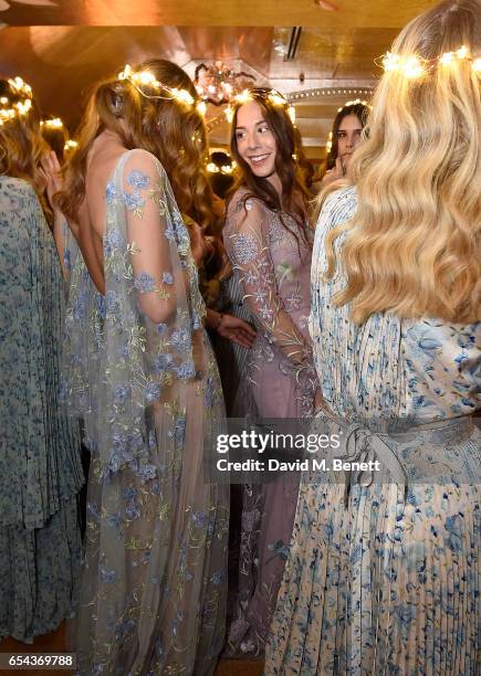 Marta Jakoubwska models at the Luisa Beccaria and Robin Birley event celebrating Sicilian lifestyle, music and fashion at 'Upstairs', at 5 Hertford...