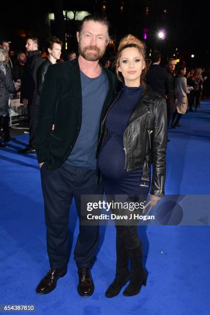 Lee Stafford and Jessica-Jane Stafford attend the World Premiere of "Another Mother's Son" on March 16, 2017 in London, England.