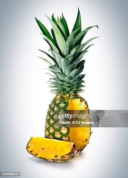 pineapple slice - ananas photos et images de collection