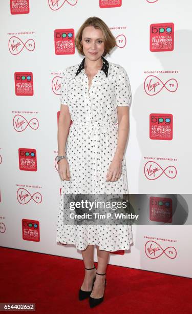 Keeley Hawes attends the Broadcasting Press Guild Television & Radio Awards at Theatre Royal on March 17, 2017 in London, England.