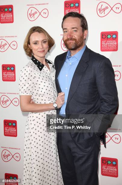 Keeley Hawes and Matthew MacFadyen attend the Broadcasting Press Guild Television & Radio Awards at Theatre Royal on March 17, 2017 in London,...