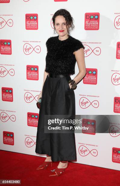 Phoebe Waller-Bridge attends the Broadcasting Press Guild Television & Radio Awards at Theatre Royal on March 17, 2017 in London, England.