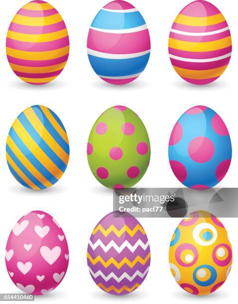 easter eggs - eier stock-grafiken, -clipart, -cartoons und -symbole