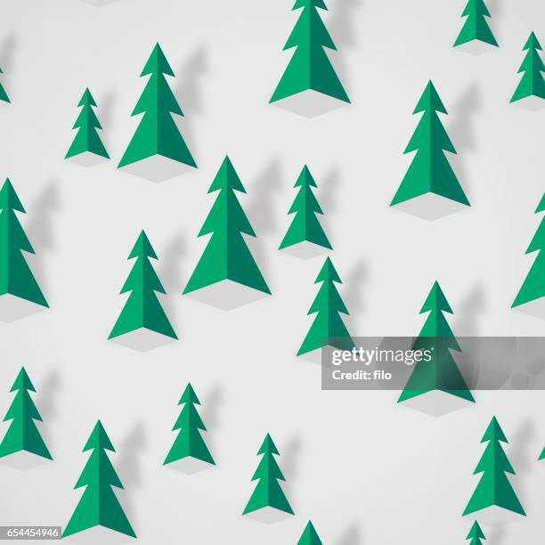 seamless winter tree background - pine tree shadow stock illustrations