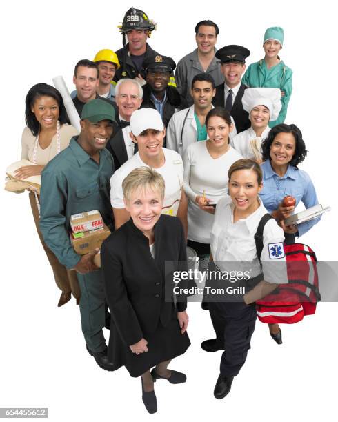 skilled trade workers - different occupation stock pictures, royalty-free photos & images